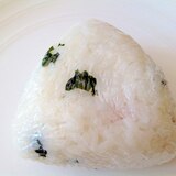 わかめご飯でネギ明太子おにぎり